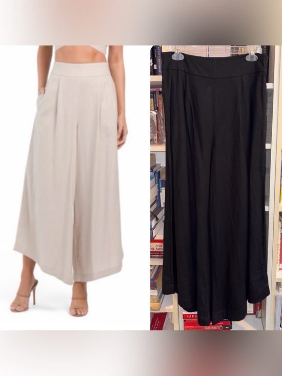 7 For All Mankind Pants - 7 For All Mankind High Waist Linen Wide Loose Leg Pants